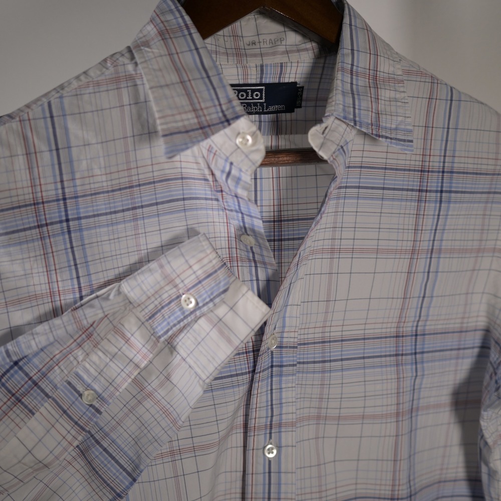 Polo Ralph Lauren $120 Mens M 15.5 34 Button-up long‎ sleeve Shirt Patriotic